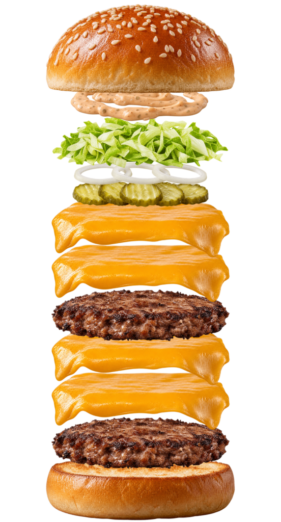Vue assemblée de Big King XXL Burger King