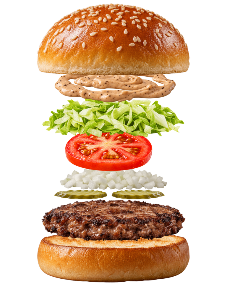Vue assemblée de Big N’ Tasty McDonald’s