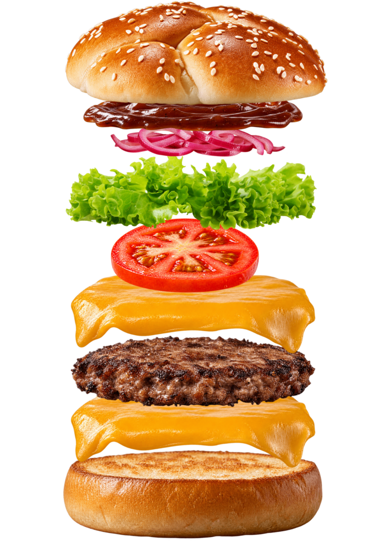 Vue assemblée de Chicago Spicy BBQ McDonald’s