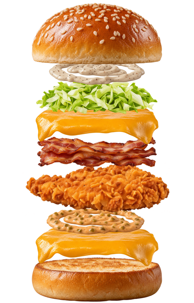 Vue assemblée de Colonel Bacon KFC