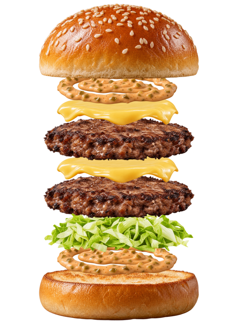 Vue assemblée de Double Big Carl Carl&rsquo;s Jr.