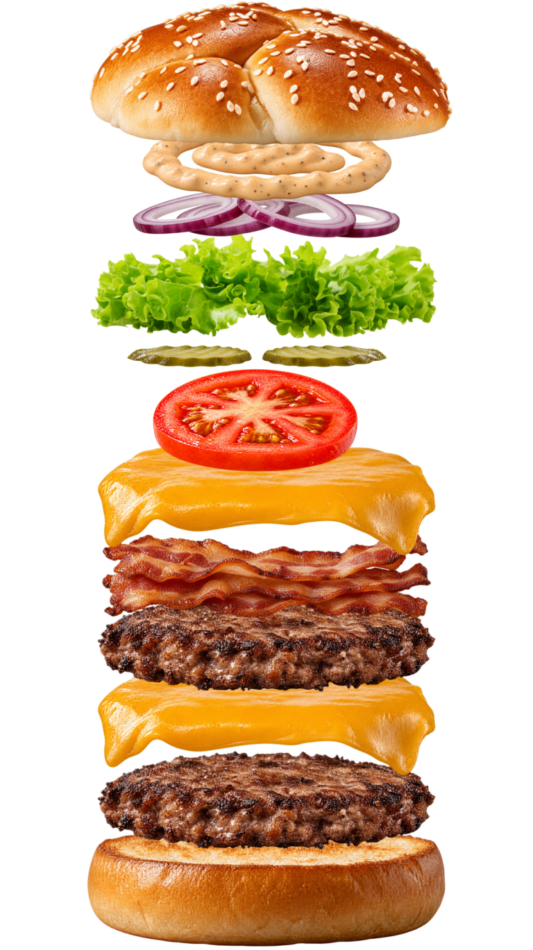 Vue assemblée de Double Chicago Classic Bacon McDonald’s