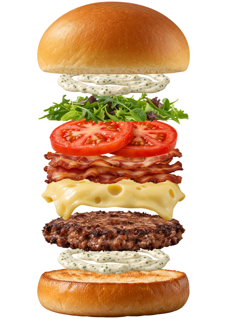 Vue assemblée de Master Bacon Grill Burger King