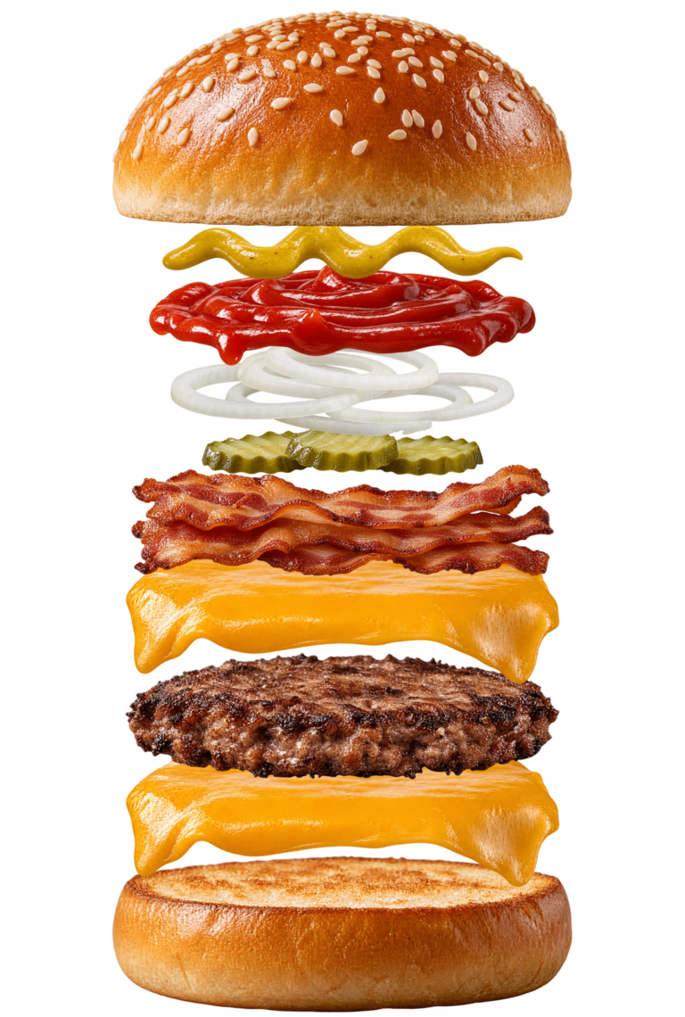 Vue assemblée de McBacon McDonald’s