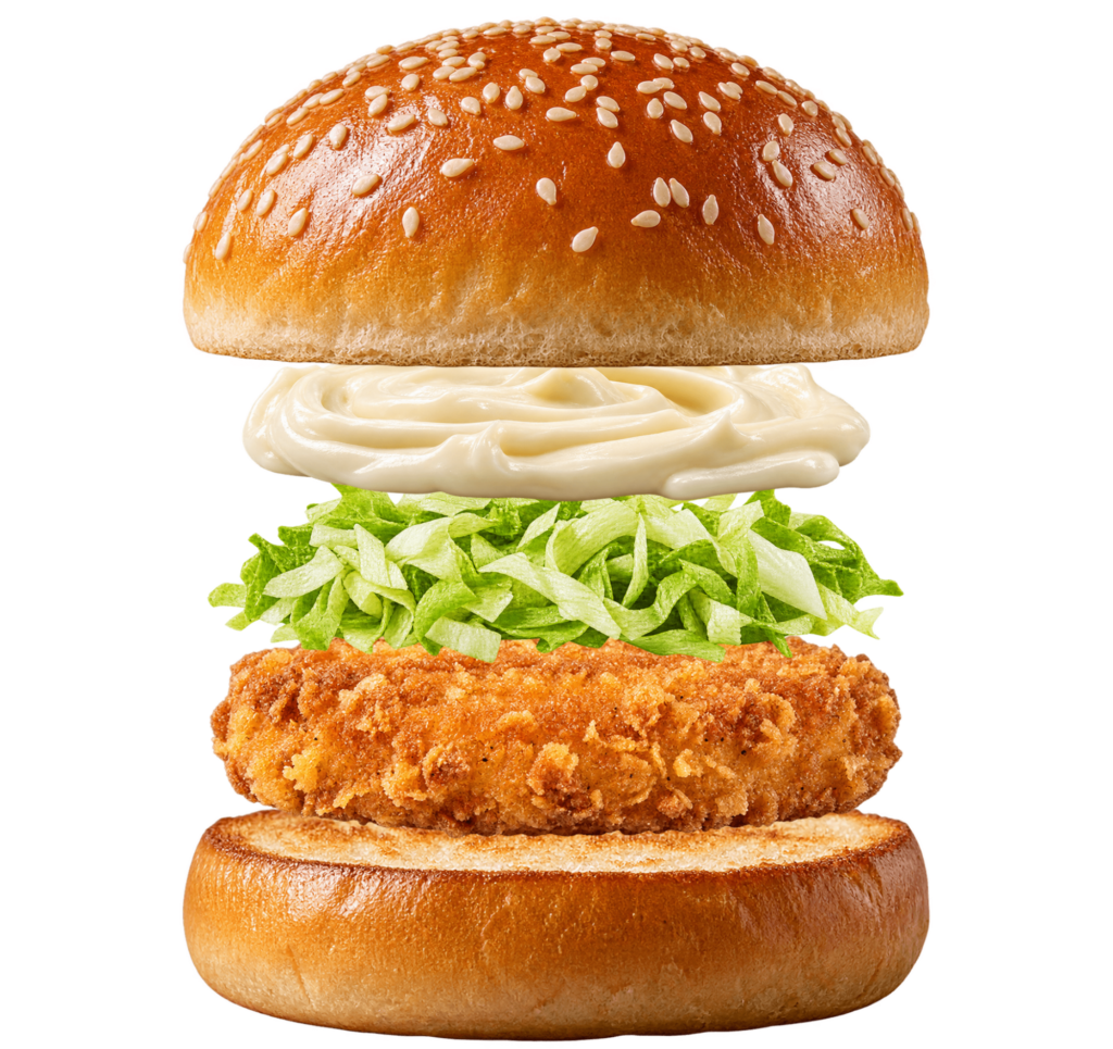 Vue assemblée de McChicken McDonald’s