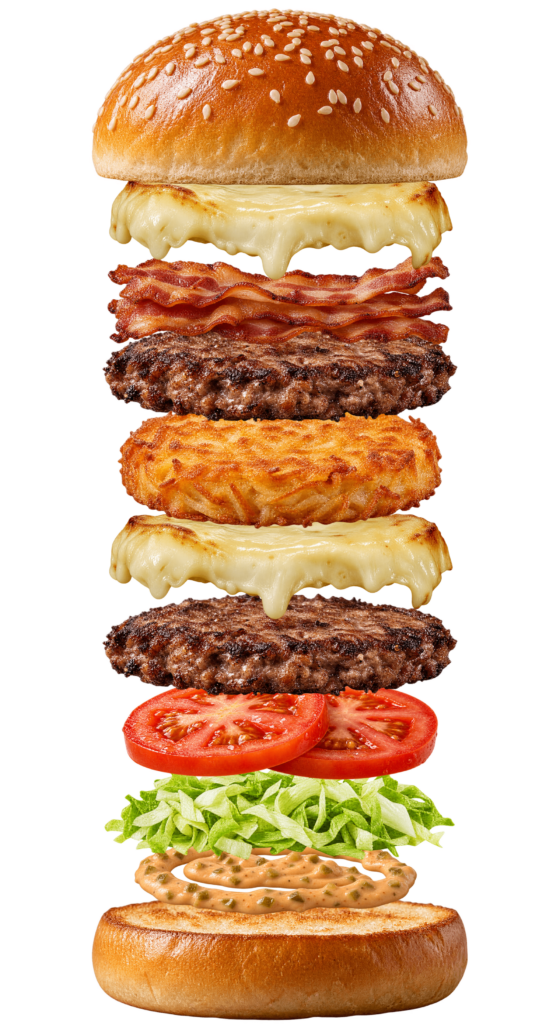 Vue assemblée de Mountain Burger Memphis