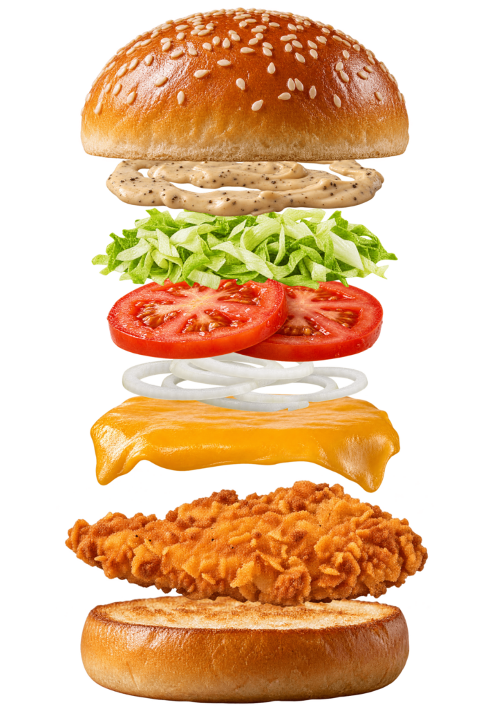 Vue assemblée de Premium Chicken G La Dalle