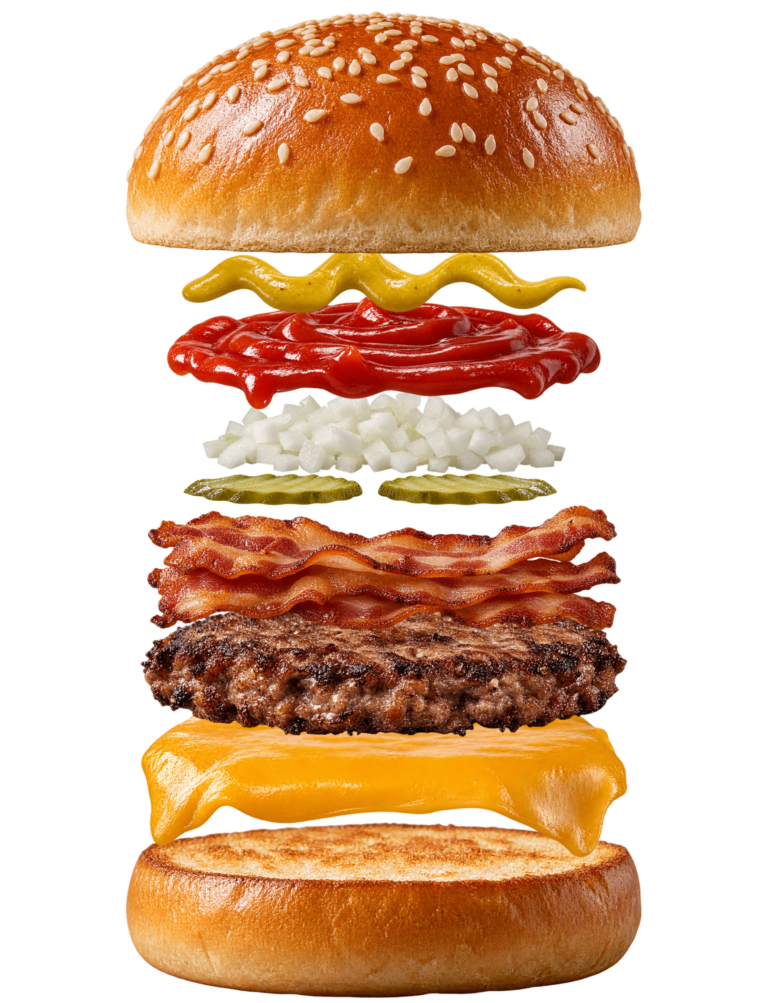 Vue assemblée de Royal Bacon McDonald’s